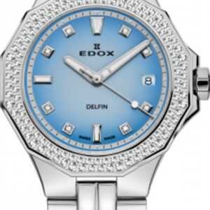 EDOX Sport Delfin Diver Date Lady 53020-3D120MBUC + 5 let záruka