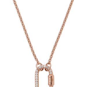 Emporio Armani Nadčasový bronzový náhrdelník s krystaly EG3527221