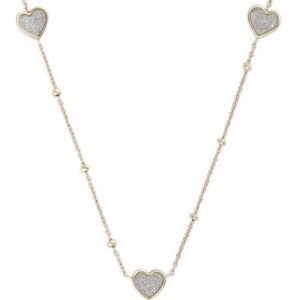Fossil Romantický pozlacený náhrdelník Valentine JF03942710
