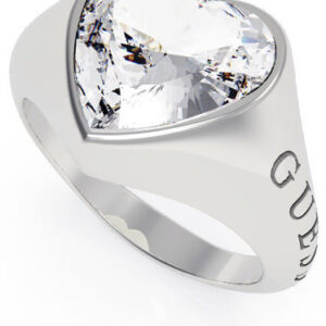 Guess Romantický prsten s třpytivým srdcem UBR70003 56 mm