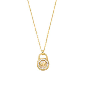 Michael Kors Pozlacený náhrdelník s třpytivým přívěskem Premium MKC1562AH710 (řetízek